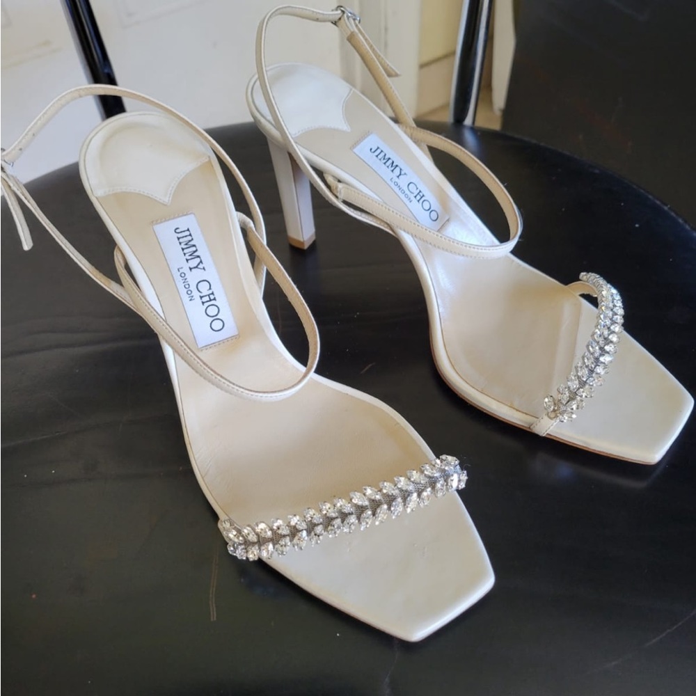 White bling Jimmy choo